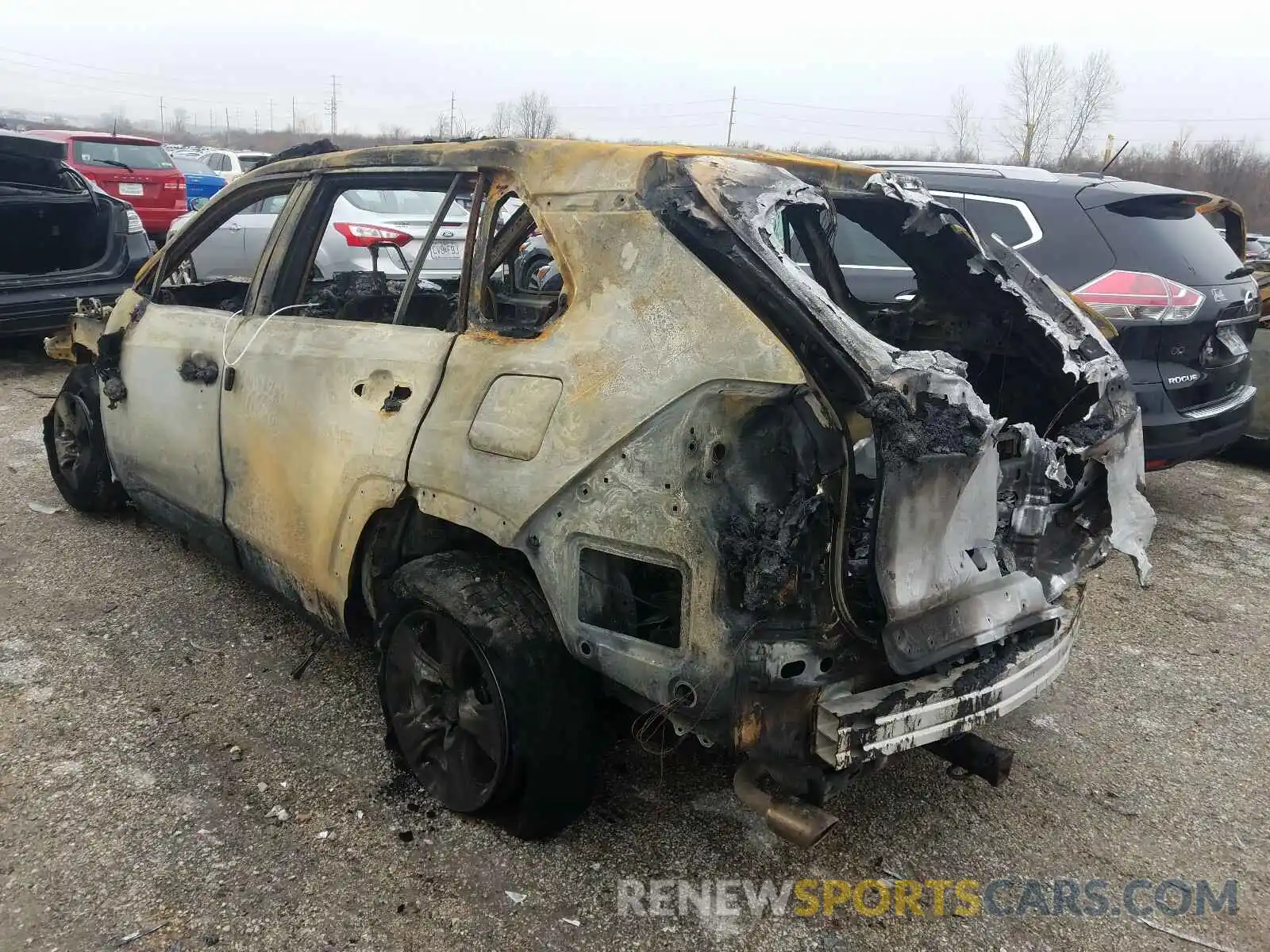 3 Фотография поврежденного автомобиля 2T3P1RFV1KC022043 TOYOTA RAV4 2019