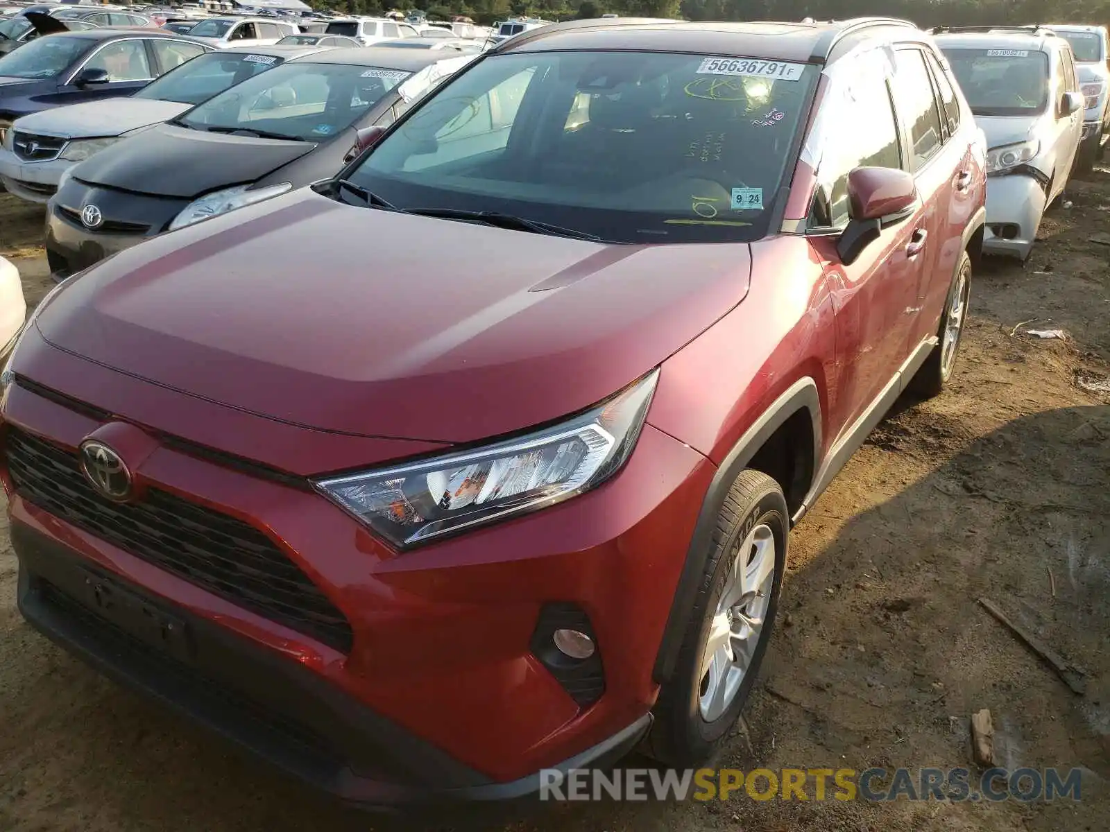 2 Photograph of a damaged car 2T3P1RFV1KC032393 TOYOTA RAV4 2019