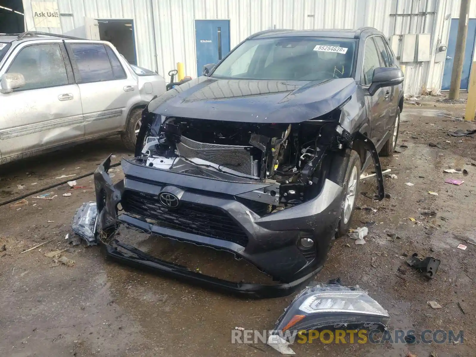 2 Photograph of a damaged car 2T3P1RFV1KC057987 TOYOTA RAV4 2019