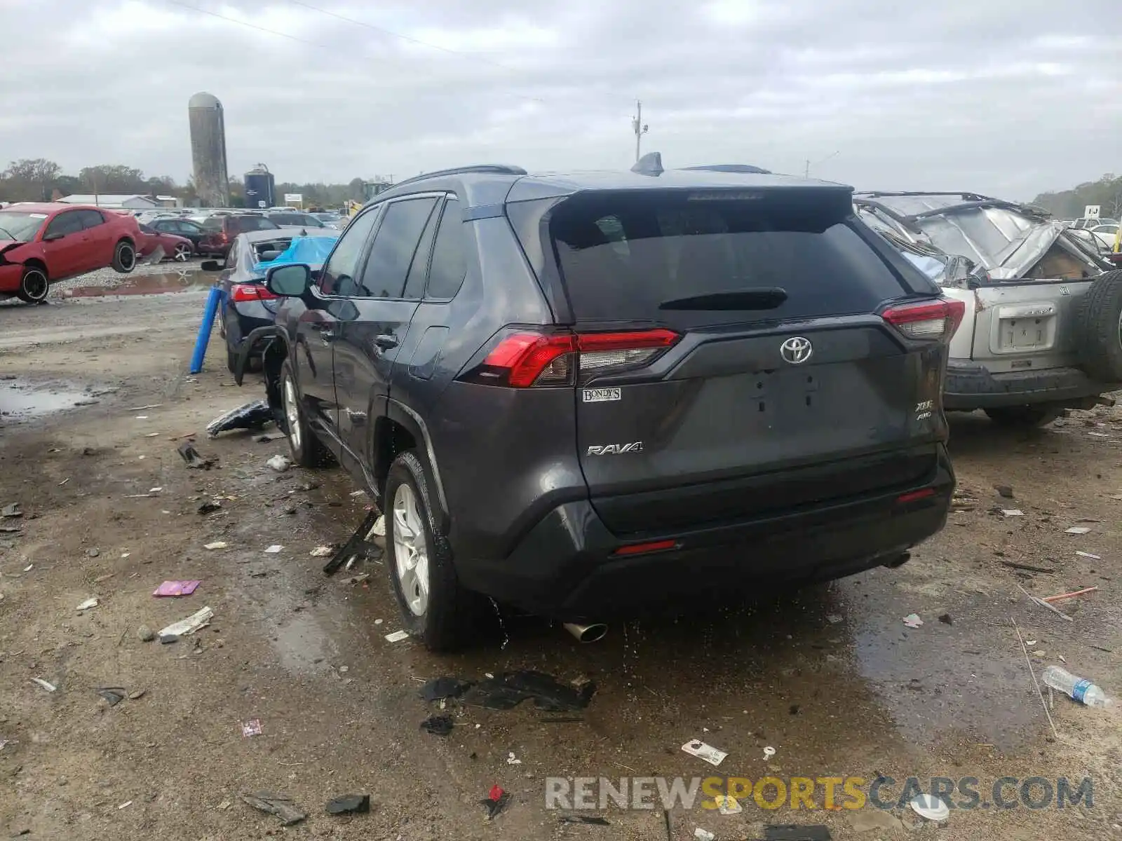 3 Photograph of a damaged car 2T3P1RFV1KC057987 TOYOTA RAV4 2019