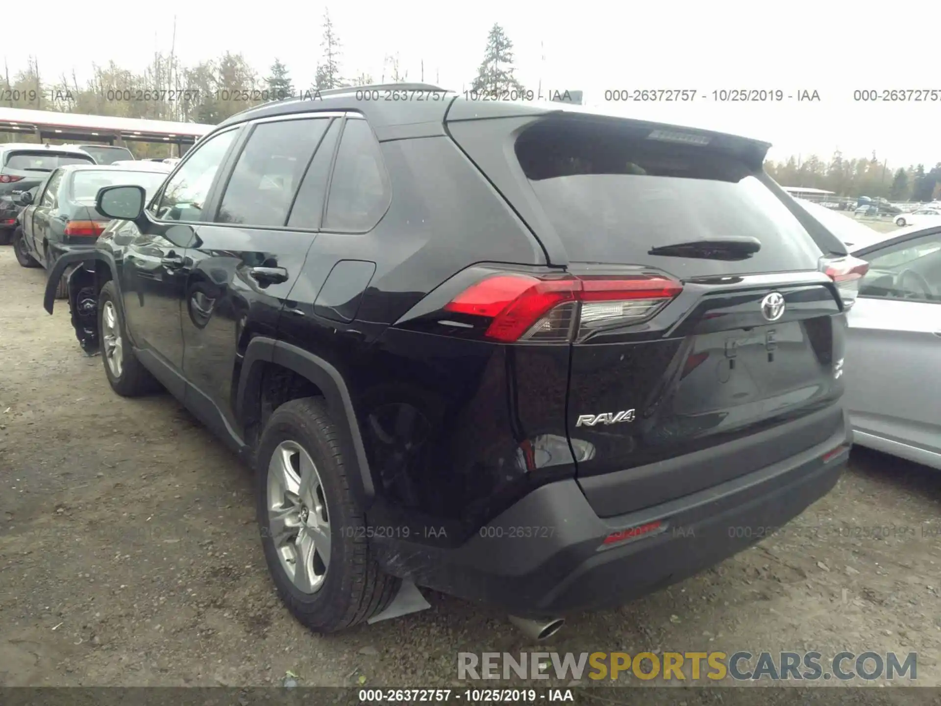 3 Фотография поврежденного автомобиля 2T3P1RFV1KW039181 TOYOTA RAV4 2019