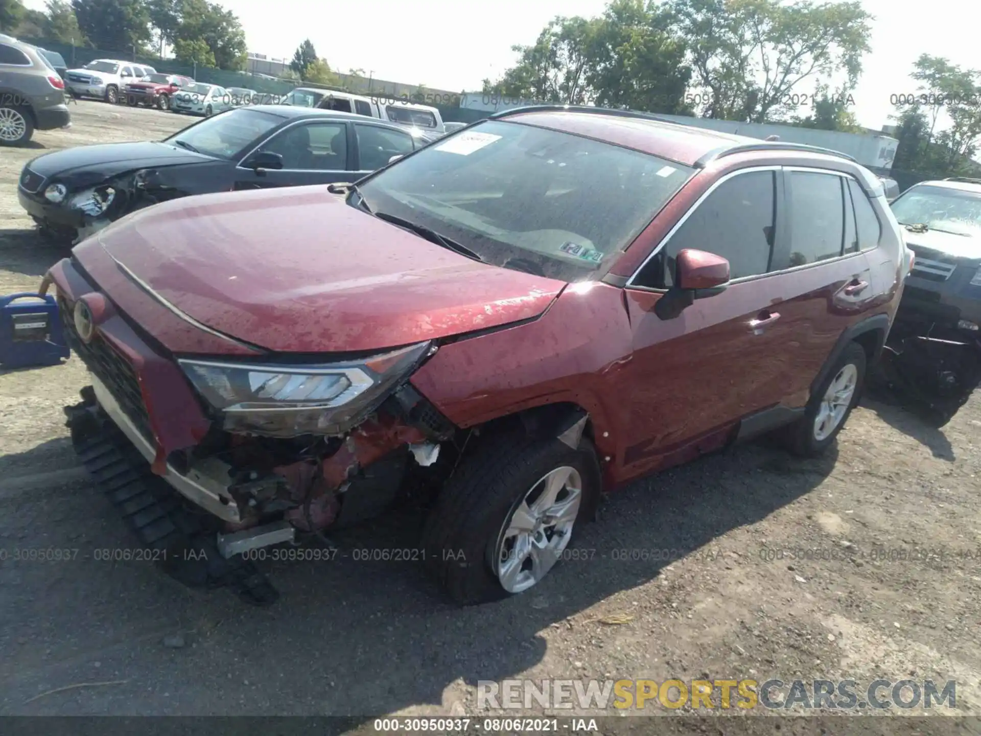 2 Photograph of a damaged car 2T3P1RFV1KW058829 TOYOTA RAV4 2019