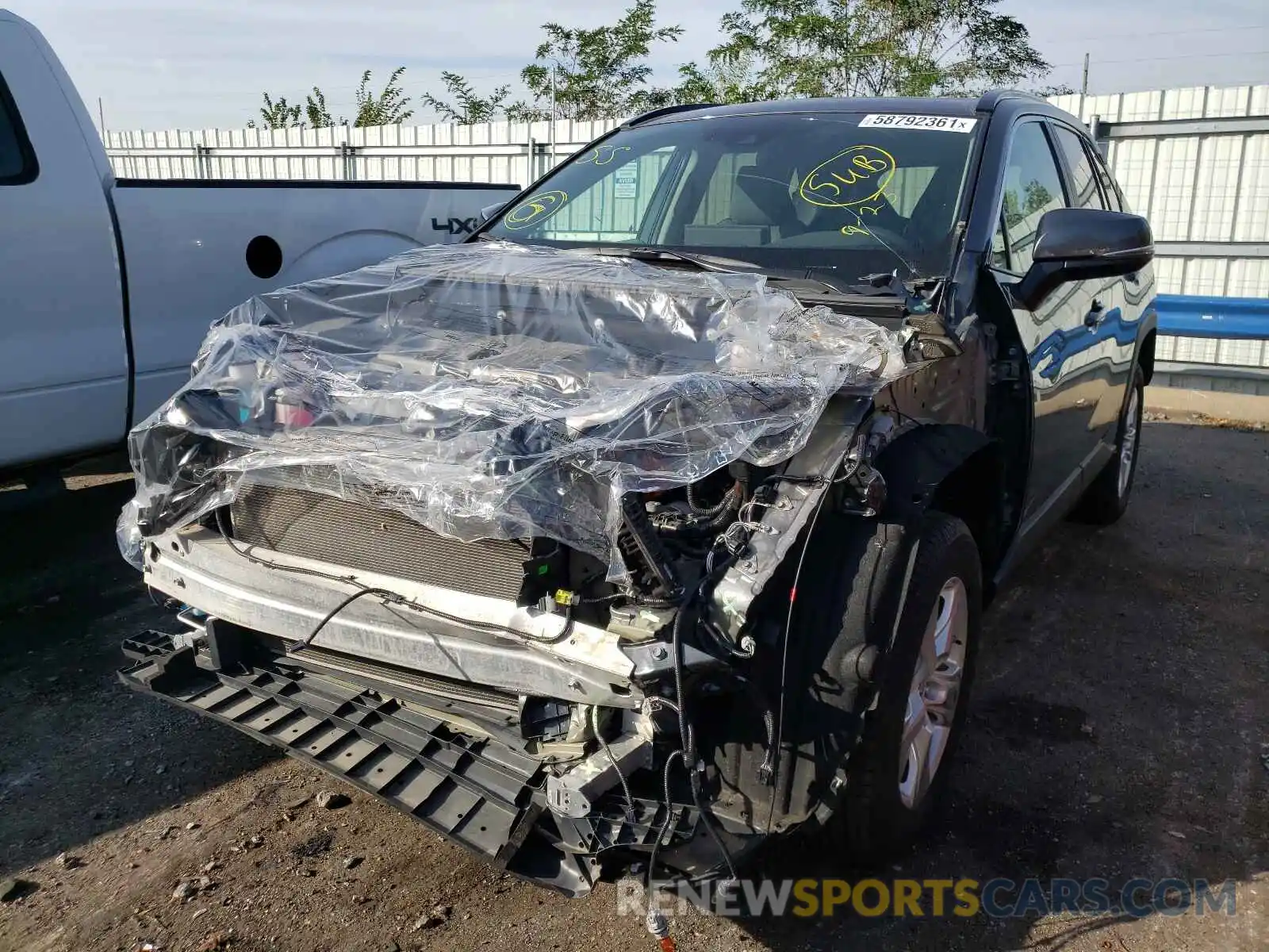 2 Photograph of a damaged car 2T3P1RFV1KW074254 TOYOTA RAV4 2019