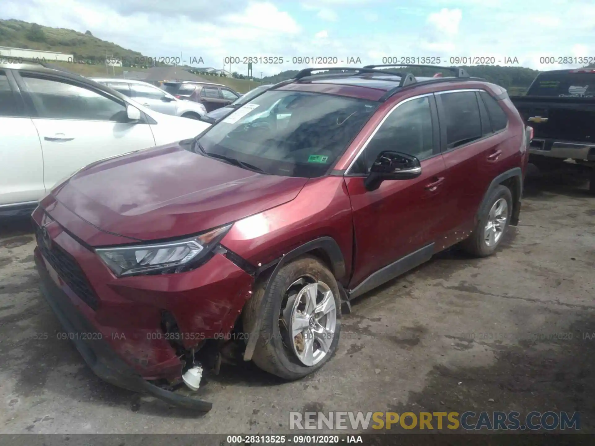 2 Фотография поврежденного автомобиля 2T3P1RFV1KW076733 TOYOTA RAV4 2019