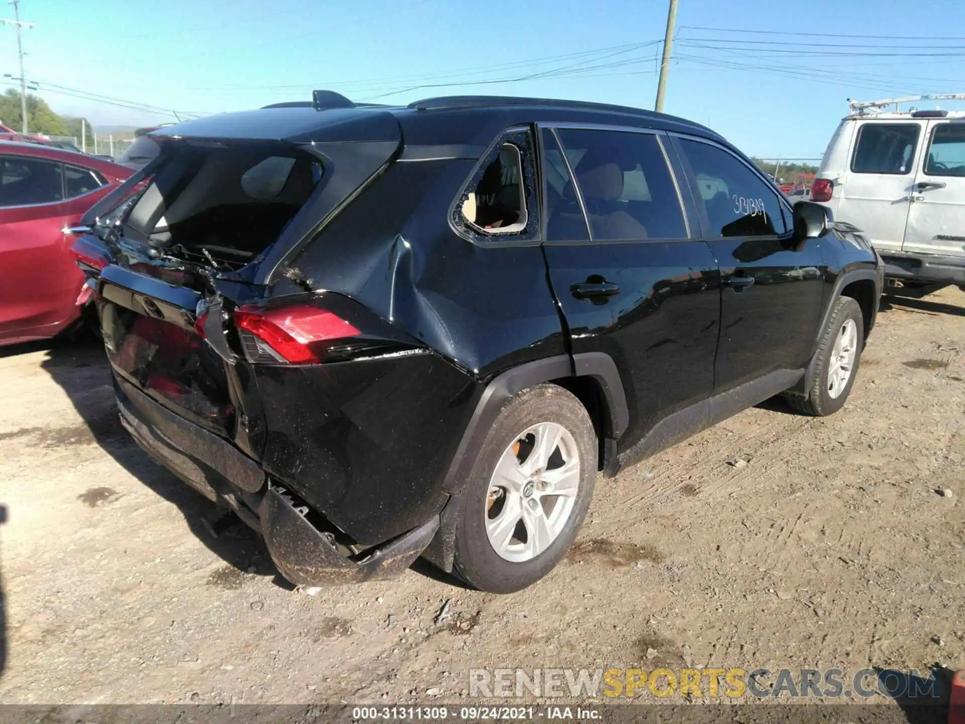 4 Photograph of a damaged car 2T3P1RFV1KW081267 TOYOTA RAV4 2019