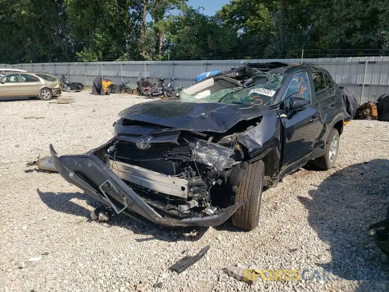 2 Photograph of a damaged car 2T3P1RFV2KC008412 TOYOTA RAV4 2019