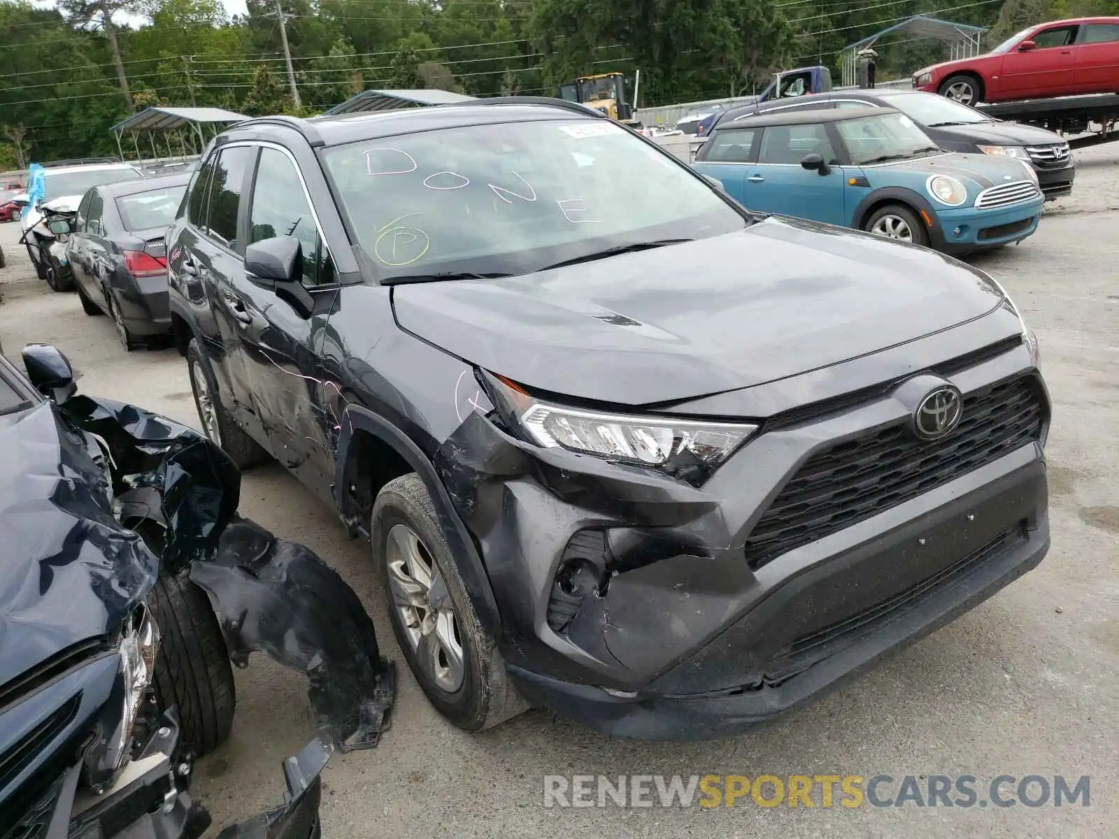 1 Photograph of a damaged car 2T3P1RFV2KC014520 TOYOTA RAV4 2019