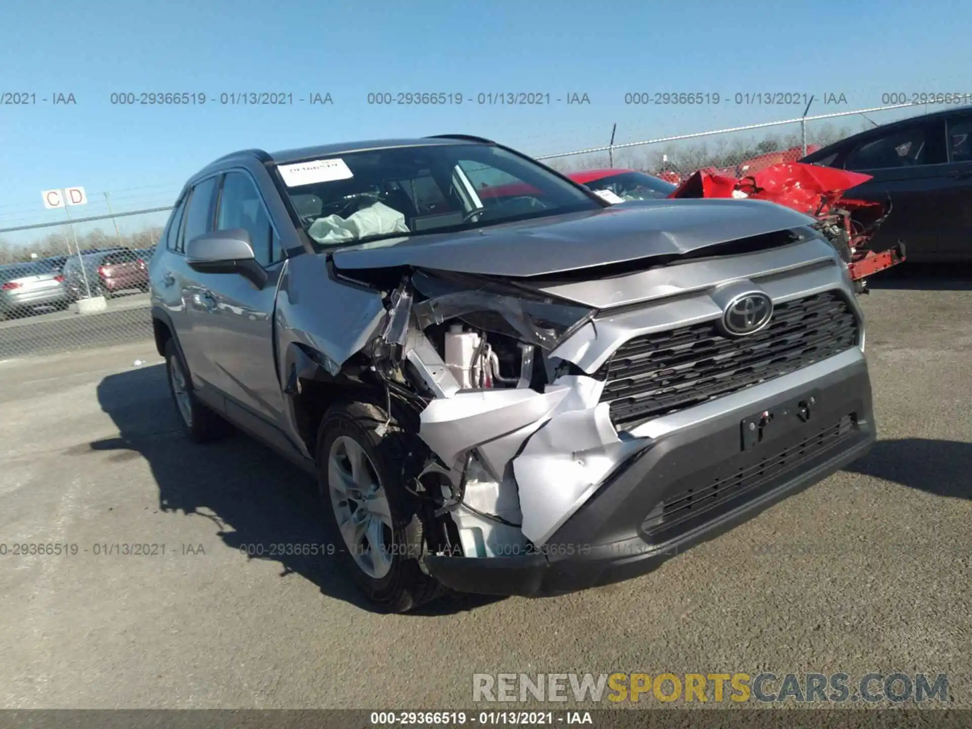 1 Photograph of a damaged car 2T3P1RFV2KC016199 TOYOTA RAV4 2019