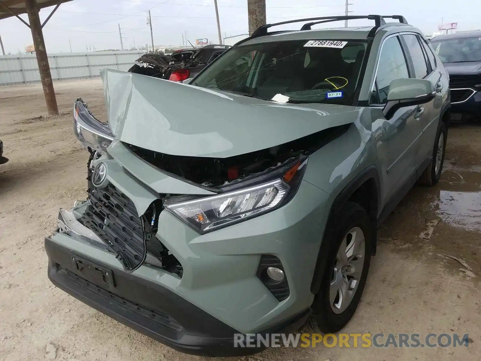 2 Photograph of a damaged car 2T3P1RFV2KC020298 TOYOTA RAV4 2019