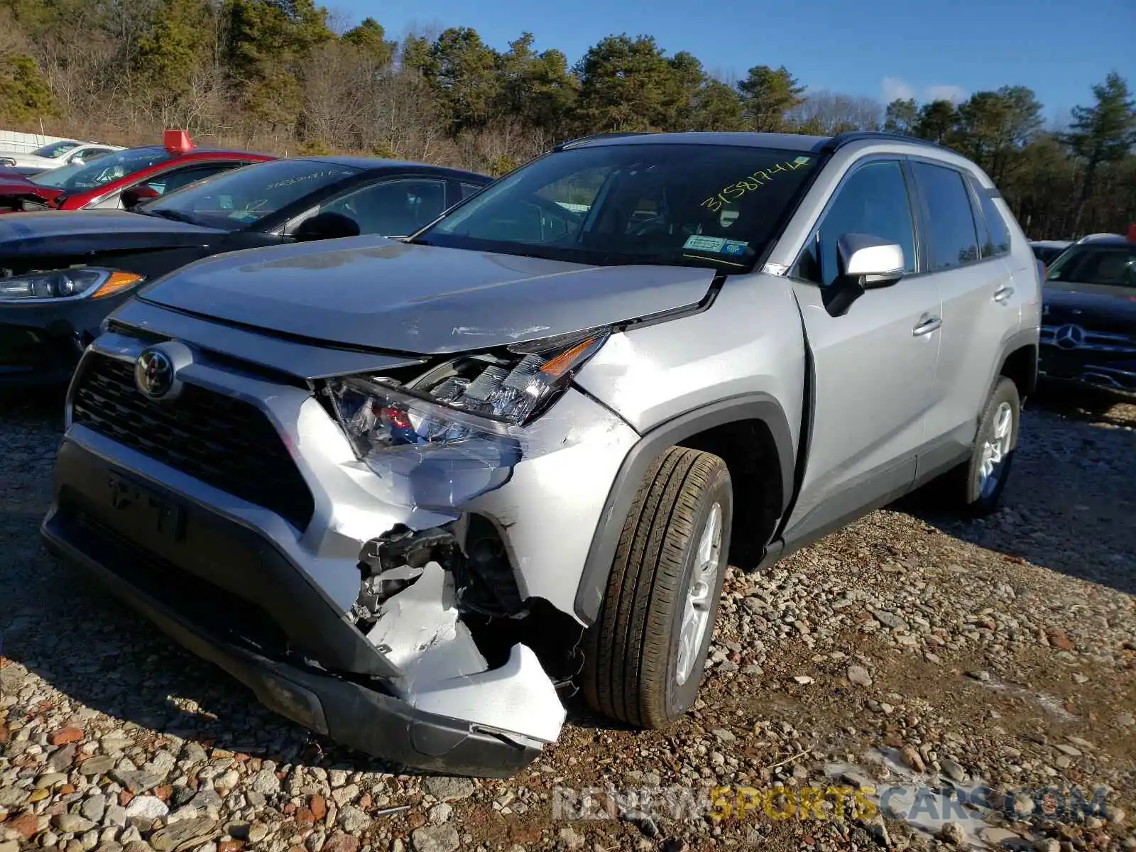 2 Photograph of a damaged car 2T3P1RFV2KW022390 TOYOTA RAV4 2019