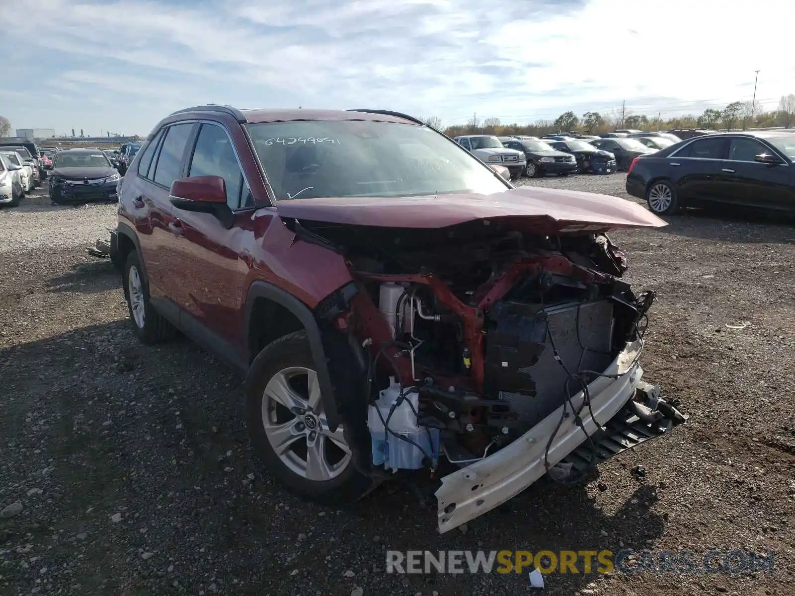 1 Photograph of a damaged car 2T3P1RFV2KW033860 TOYOTA RAV4 2019