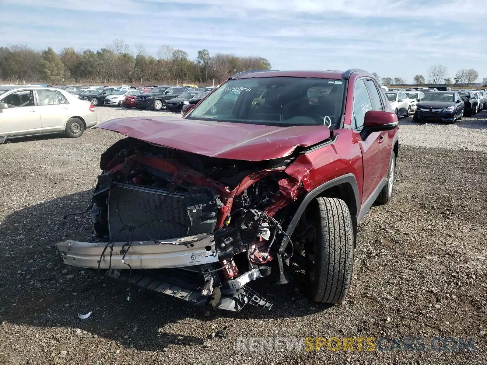 2 Photograph of a damaged car 2T3P1RFV2KW033860 TOYOTA RAV4 2019