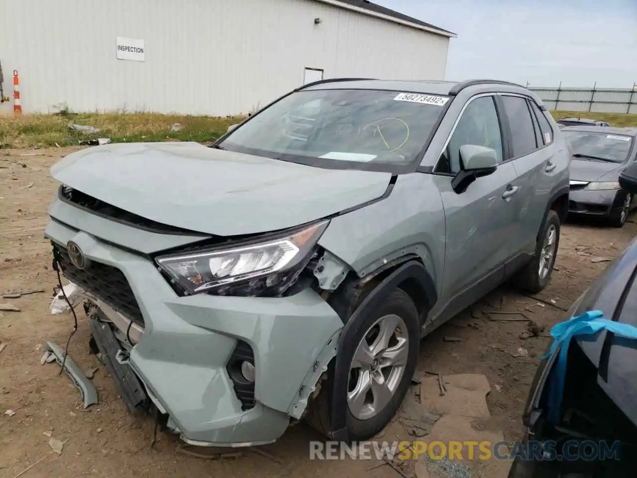 2 Photograph of a damaged car 2T3P1RFV2KW056118 TOYOTA RAV4 2019