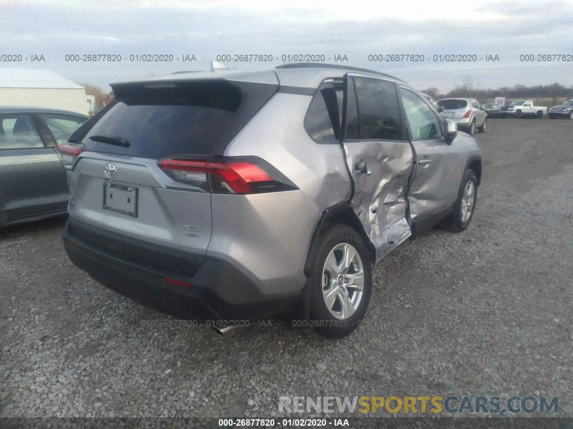 4 Photograph of a damaged car 2T3P1RFV2KW067281 TOYOTA RAV4 2019