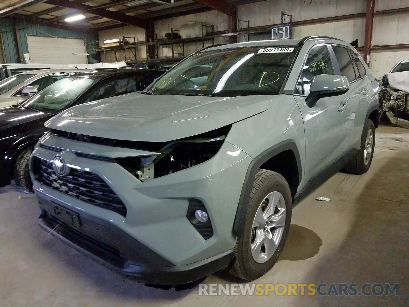 2 Photograph of a damaged car 2T3P1RFV2KW073730 TOYOTA RAV4 2019