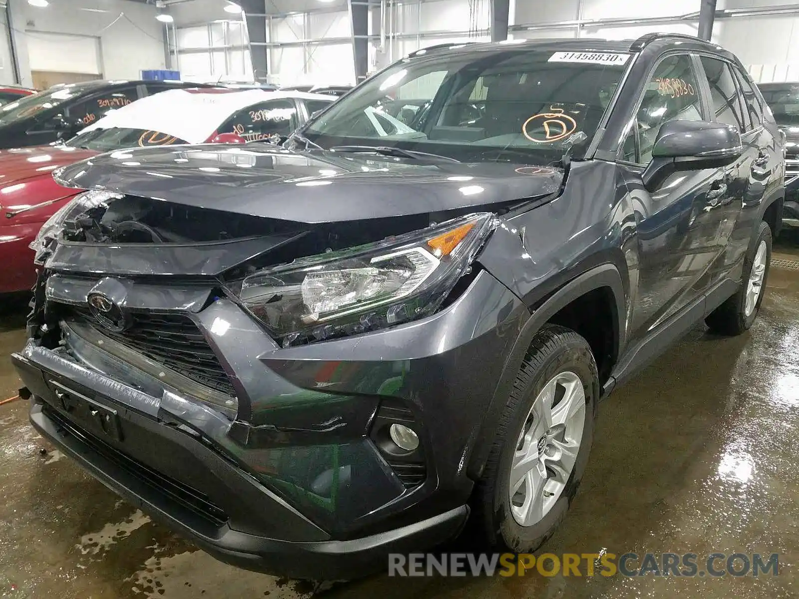 2 Фотография поврежденного автомобиля 2T3P1RFV2KW074716 TOYOTA RAV4 2019