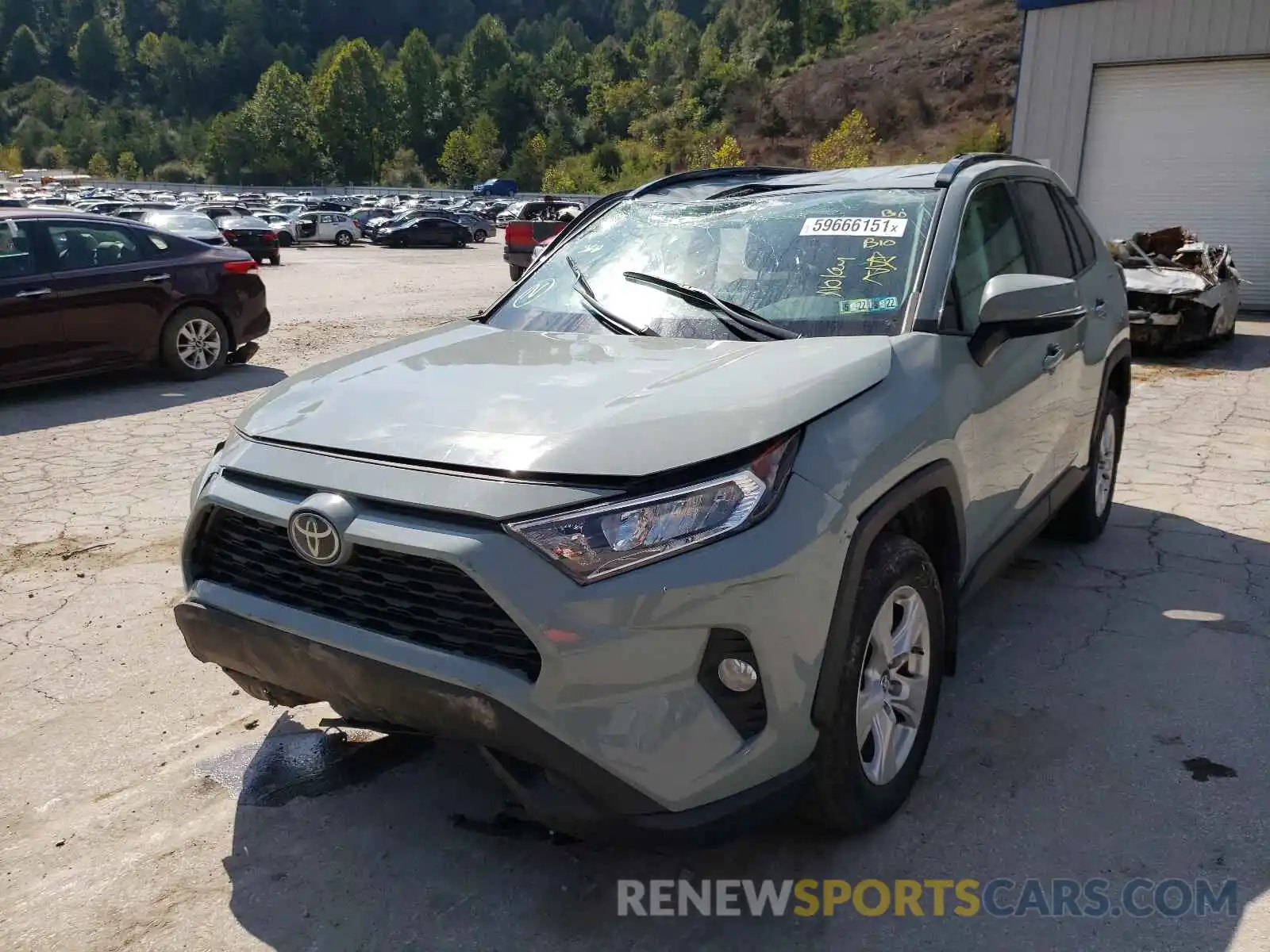 2 Photograph of a damaged car 2T3P1RFV3KC005731 TOYOTA RAV4 2019