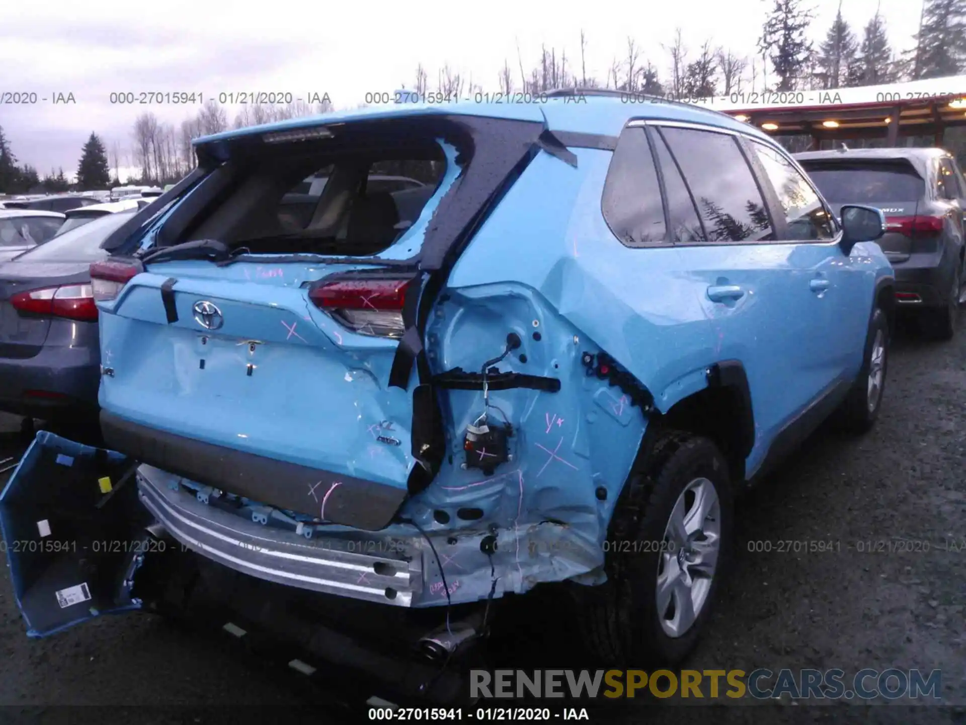 4 Фотография поврежденного автомобиля 2T3P1RFV3KC007382 TOYOTA RAV4 2019