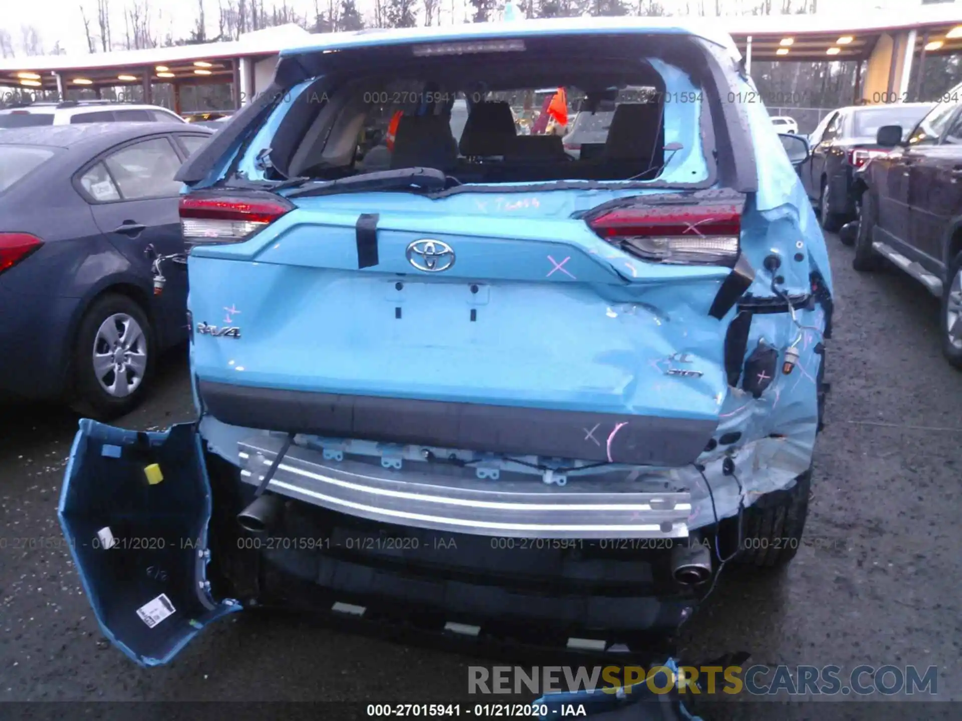 6 Фотография поврежденного автомобиля 2T3P1RFV3KC007382 TOYOTA RAV4 2019