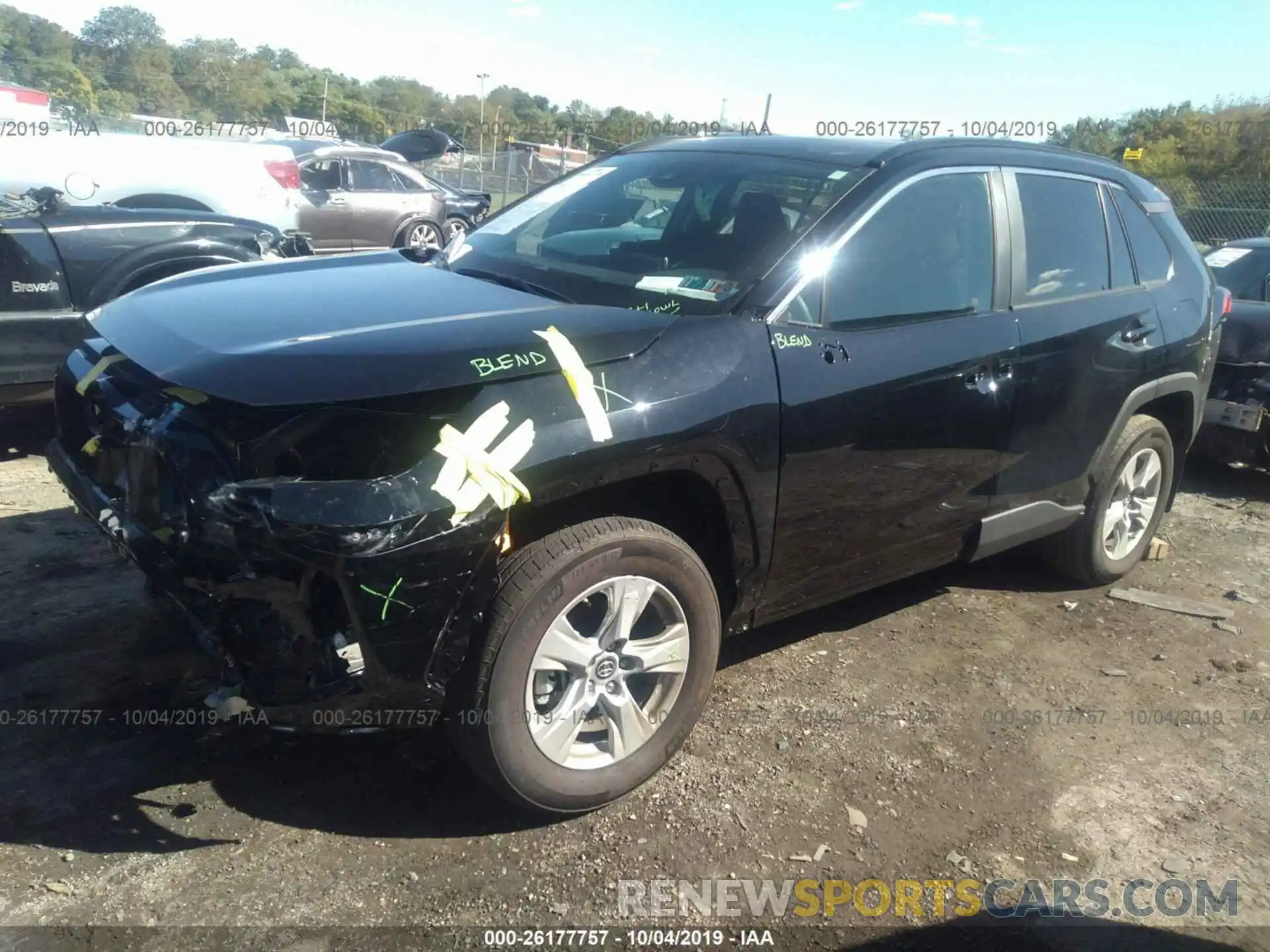 2 Photograph of a damaged car 2T3P1RFV3KC024568 TOYOTA RAV4 2019