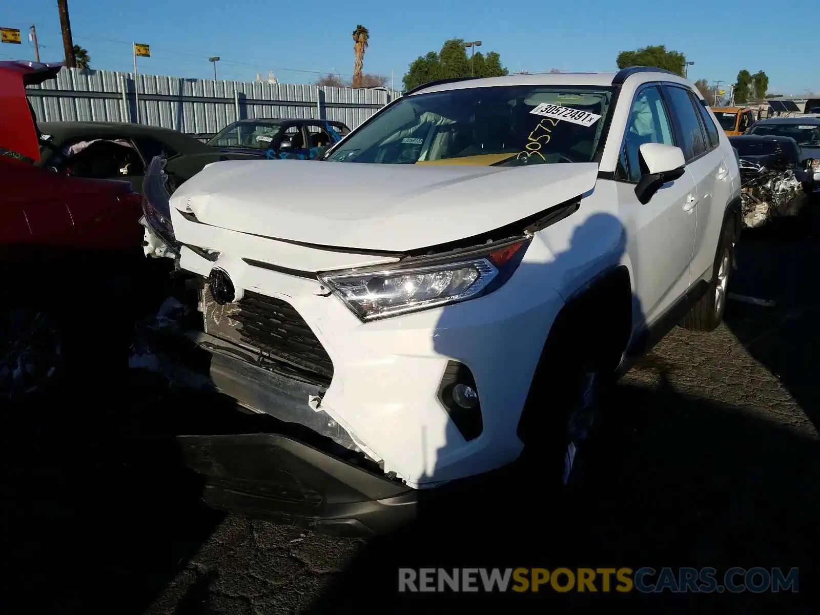 2 Photograph of a damaged car 2T3P1RFV3KC025946 TOYOTA RAV4 2019