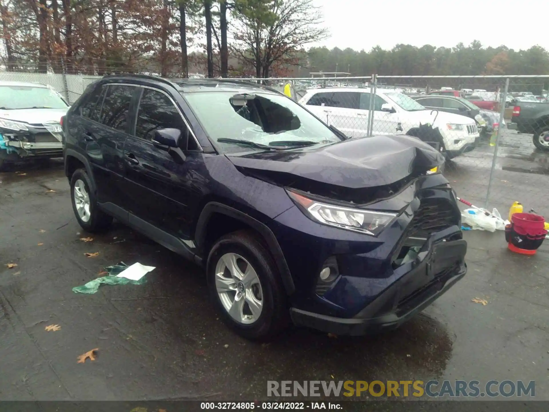 1 Photograph of a damaged car 2T3P1RFV3KC054055 TOYOTA RAV4 2019