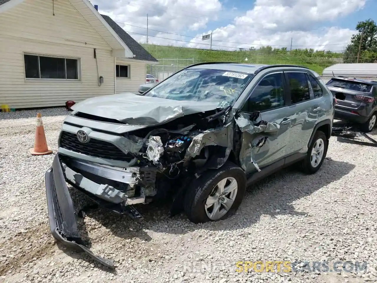 2 Photograph of a damaged car 2T3P1RFV3KW077592 TOYOTA RAV4 2019