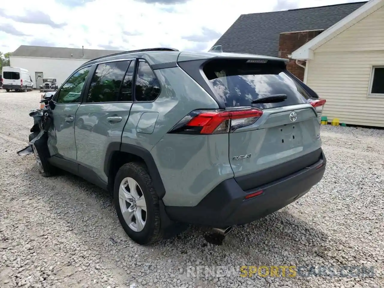 3 Photograph of a damaged car 2T3P1RFV3KW077592 TOYOTA RAV4 2019