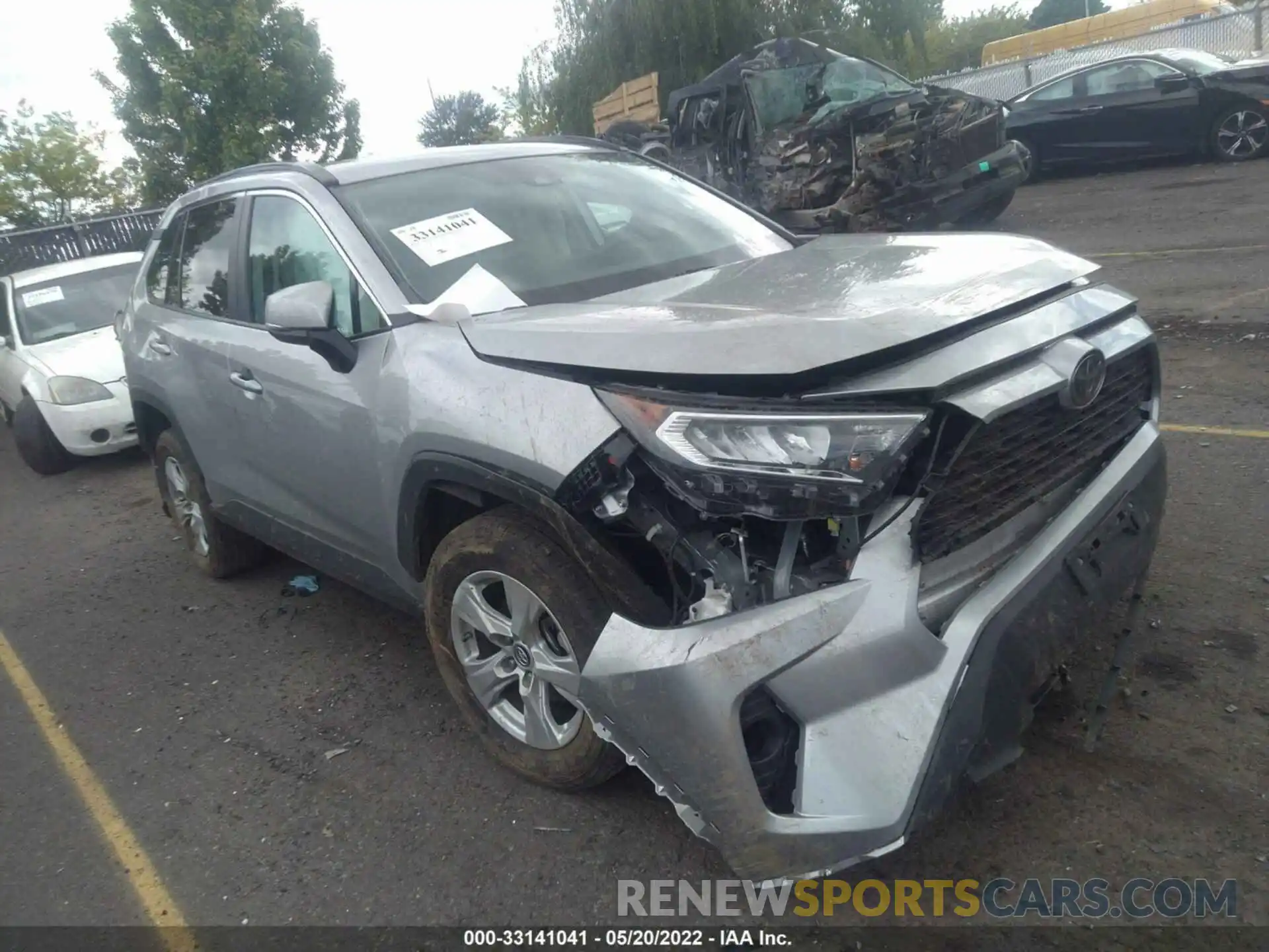 1 Photograph of a damaged car 2T3P1RFV4KC012221 TOYOTA RAV4 2019