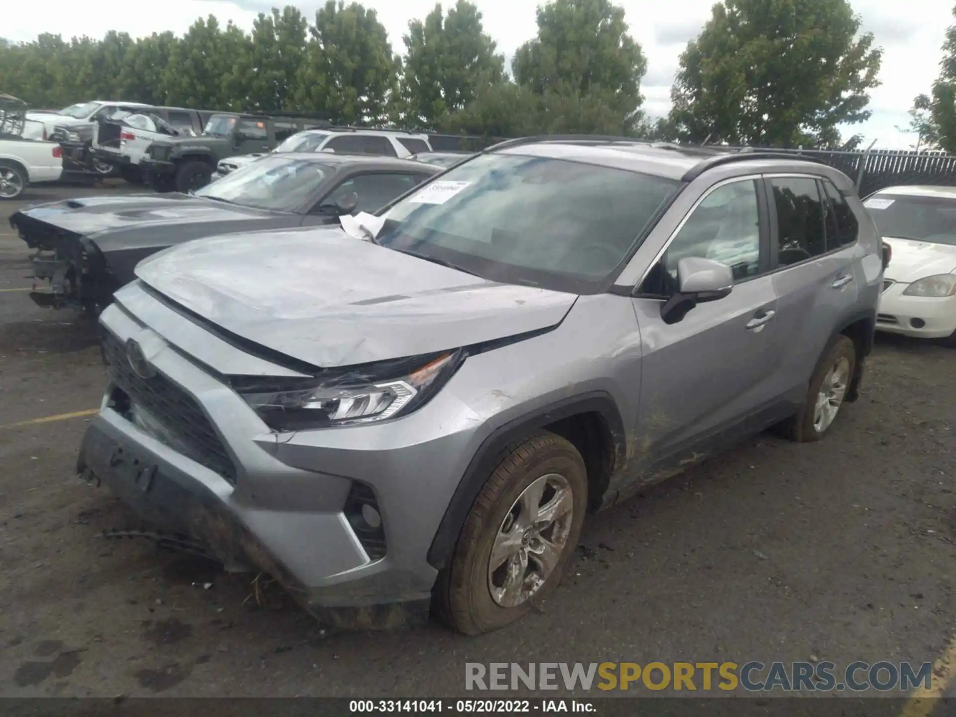 2 Фотография поврежденного автомобиля 2T3P1RFV4KC012221 TOYOTA RAV4 2019