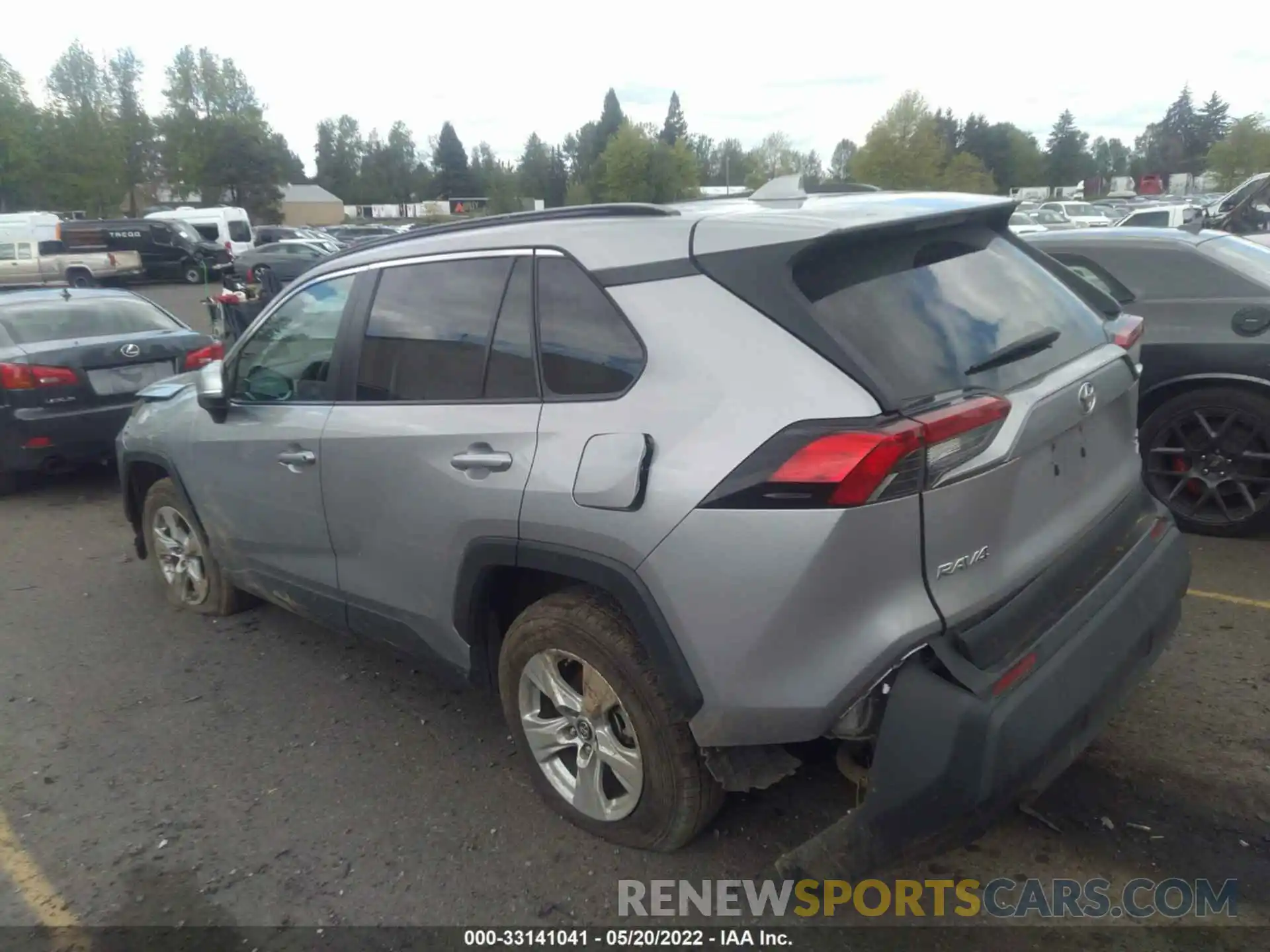 3 Фотография поврежденного автомобиля 2T3P1RFV4KC012221 TOYOTA RAV4 2019