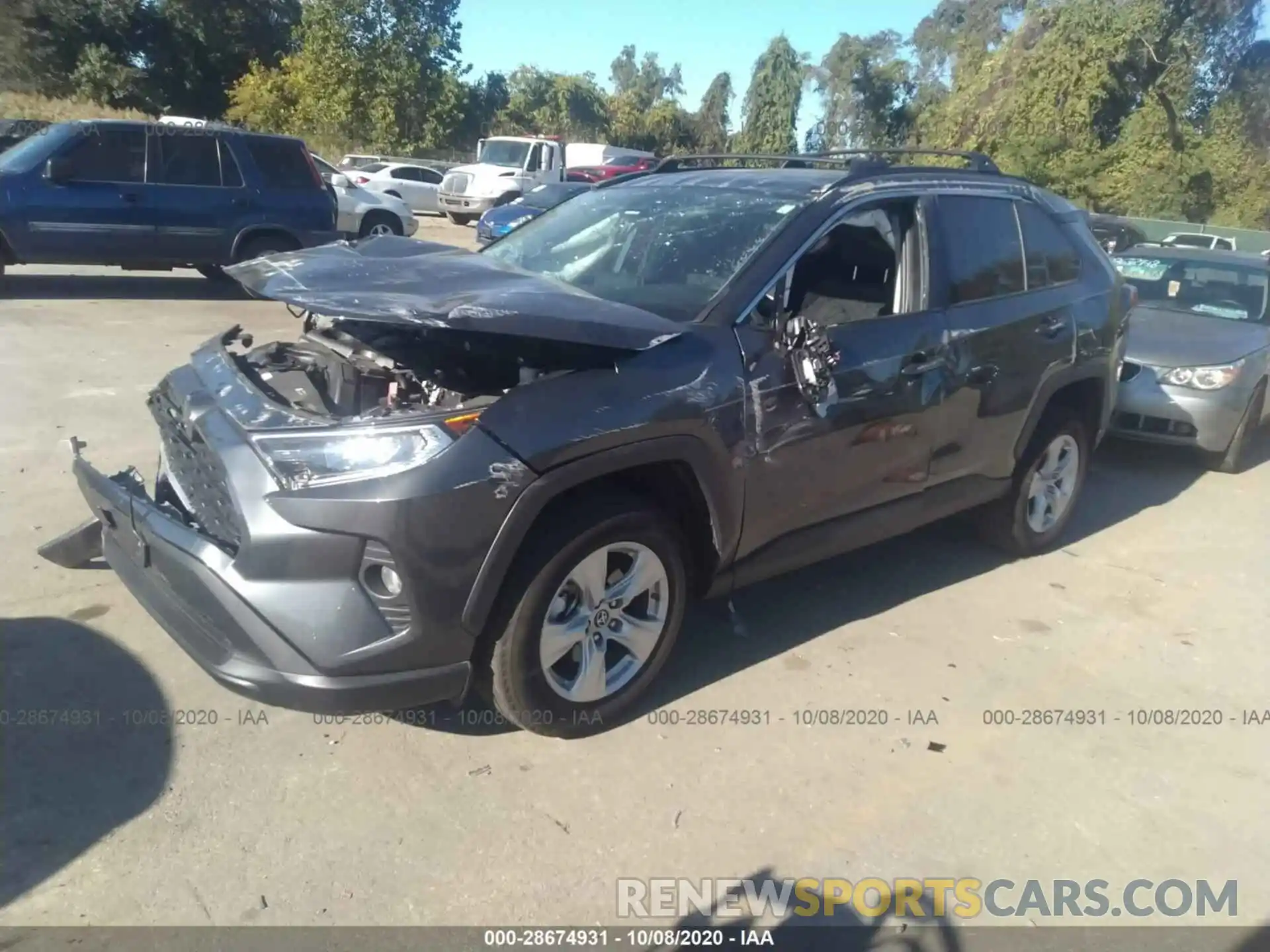 2 Photograph of a damaged car 2T3P1RFV4KC021209 TOYOTA RAV4 2019