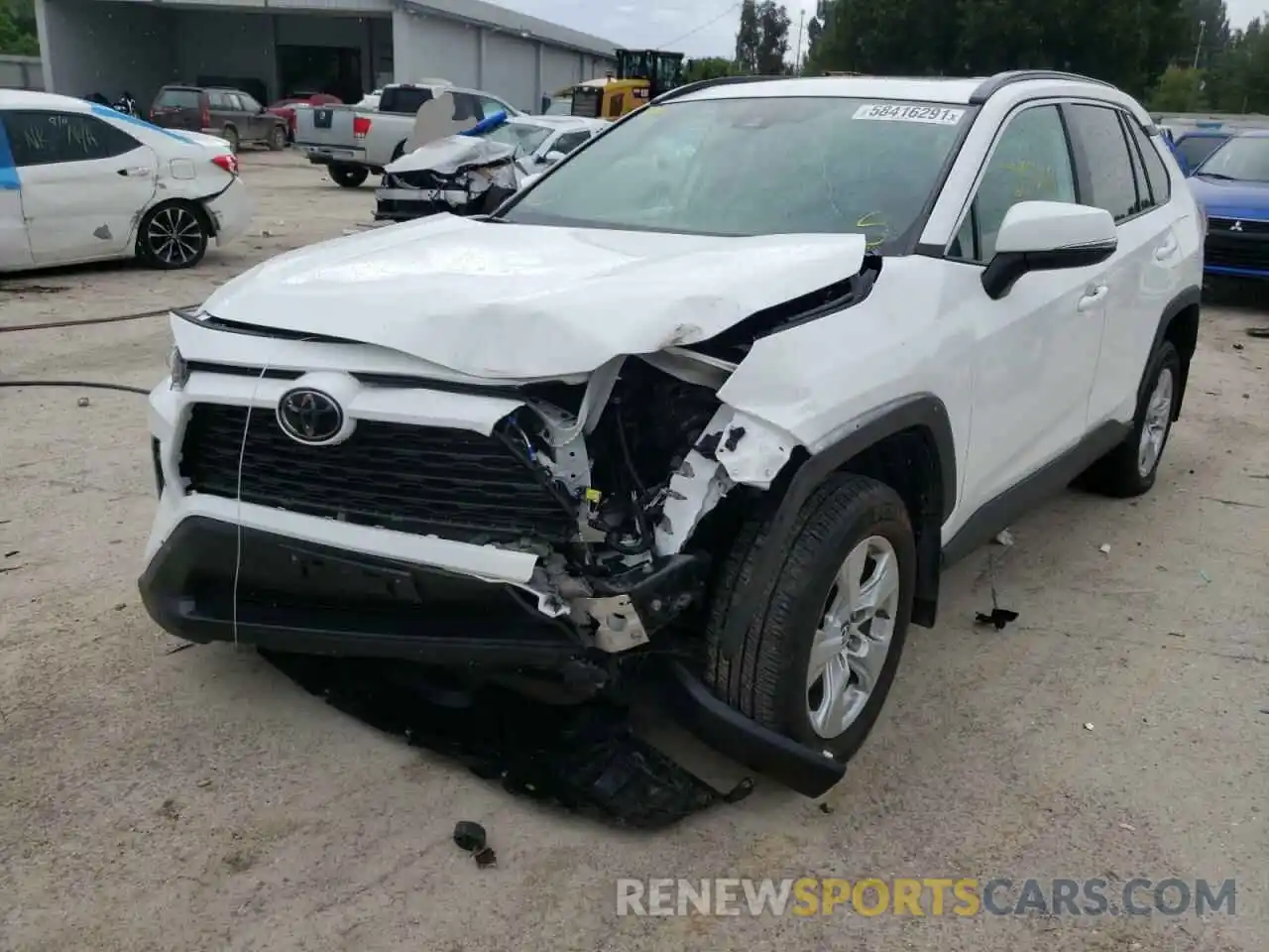 2 Photograph of a damaged car 2T3P1RFV4KC032615 TOYOTA RAV4 2019