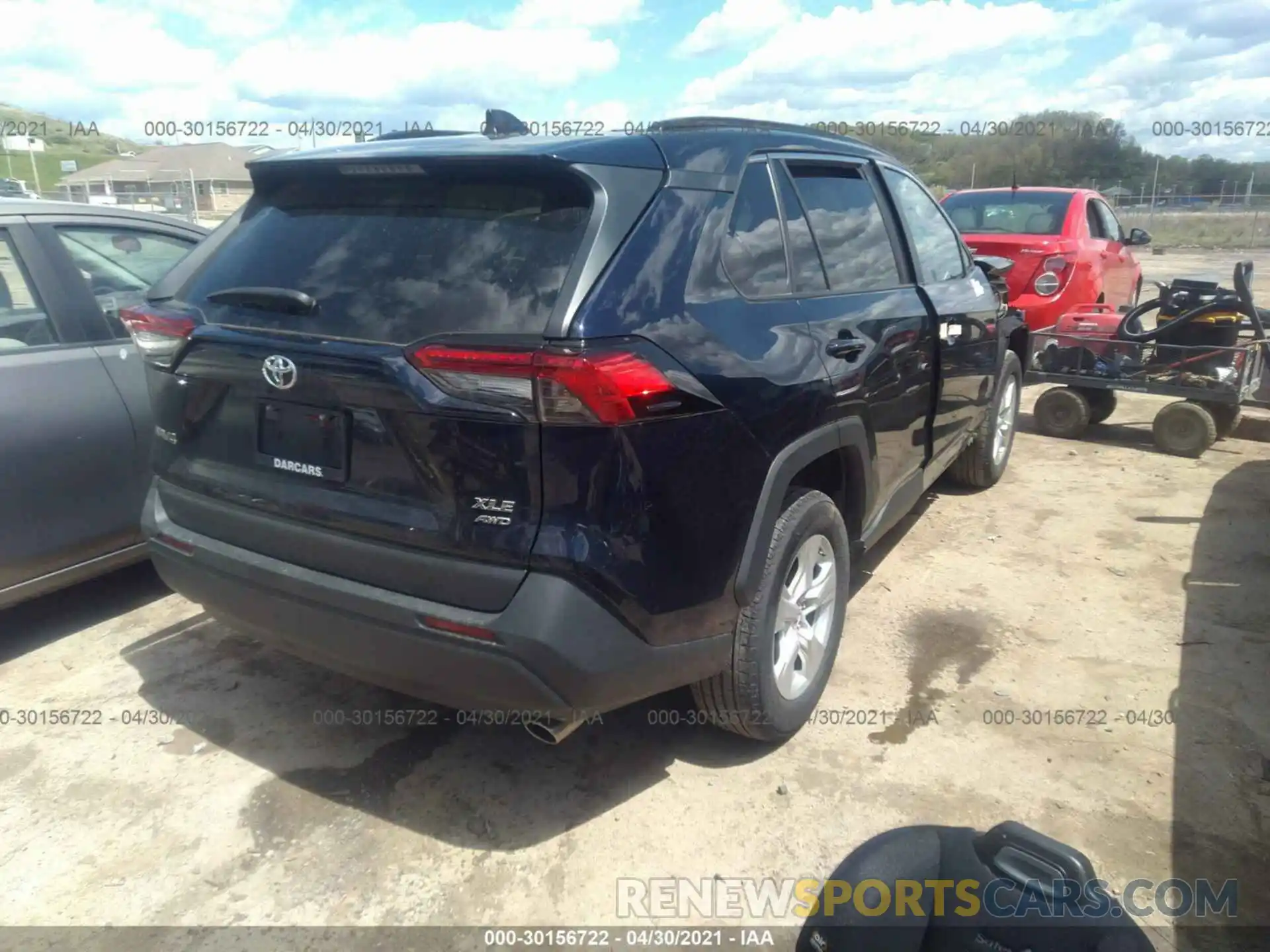 4 Photograph of a damaged car 2T3P1RFV4KC041539 TOYOTA RAV4 2019