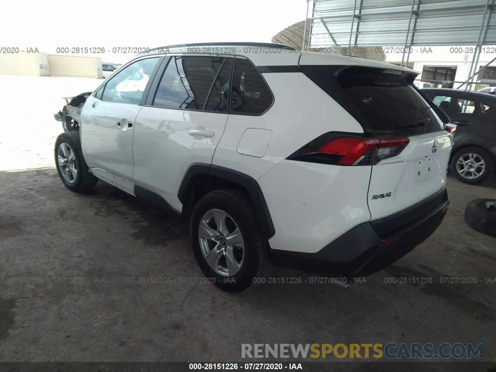 3 Фотография поврежденного автомобиля 2T3P1RFV4KW007728 TOYOTA RAV4 2019