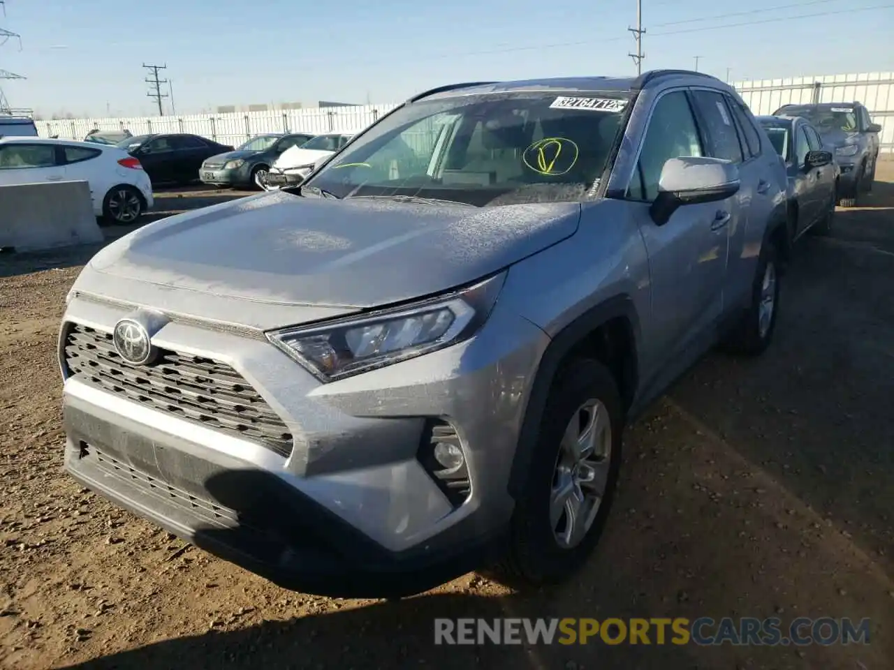 2 Photograph of a damaged car 2T3P1RFV4KW041636 TOYOTA RAV4 2019