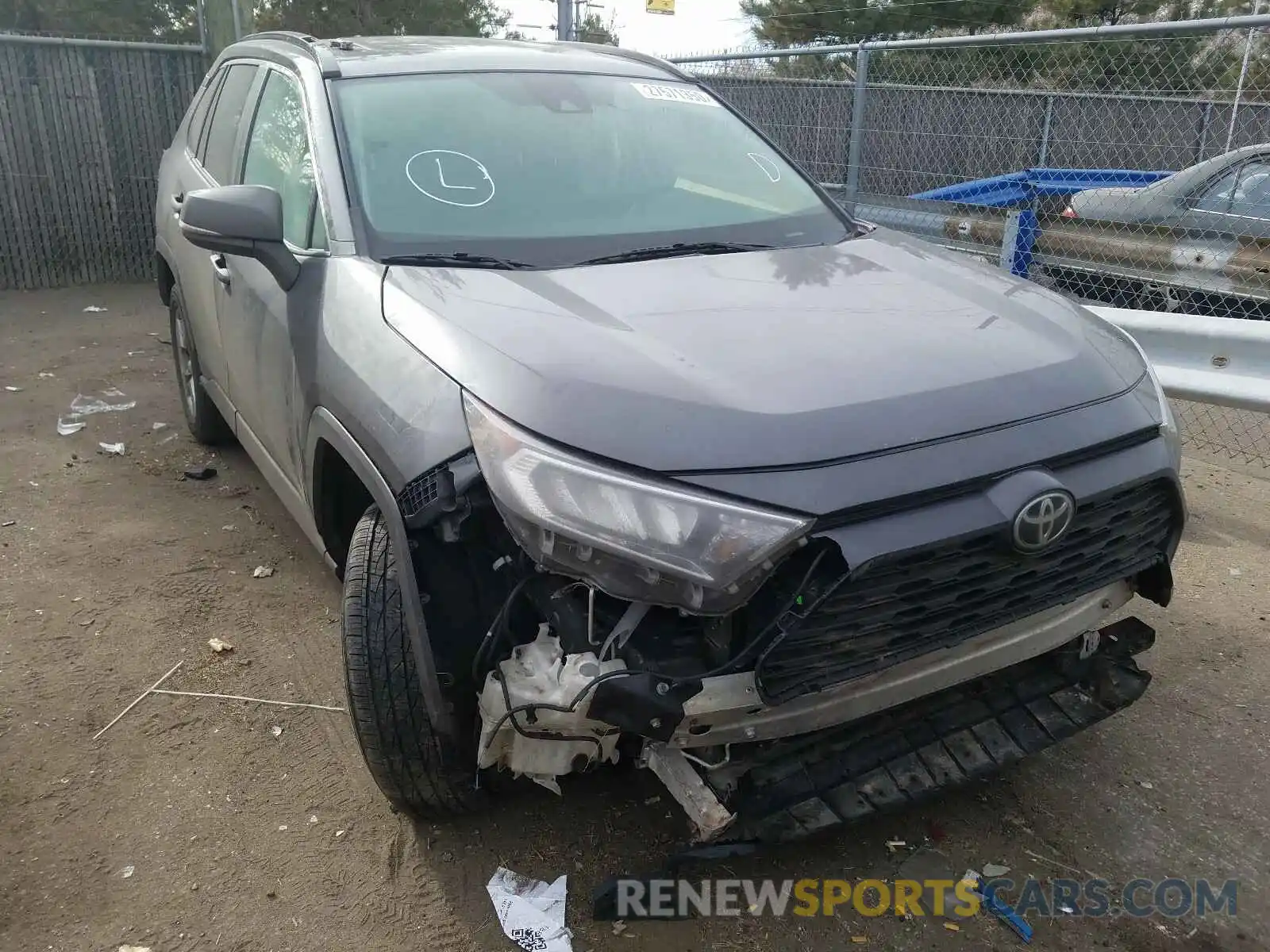 1 Photograph of a damaged car 2T3P1RFV4KW045153 TOYOTA RAV4 2019