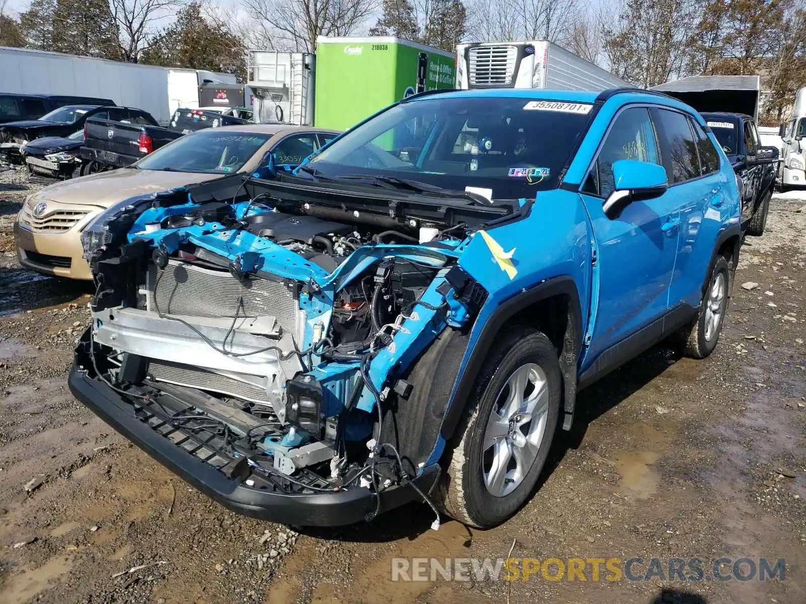 2 Photograph of a damaged car 2T3P1RFV4KW047081 TOYOTA RAV4 2019