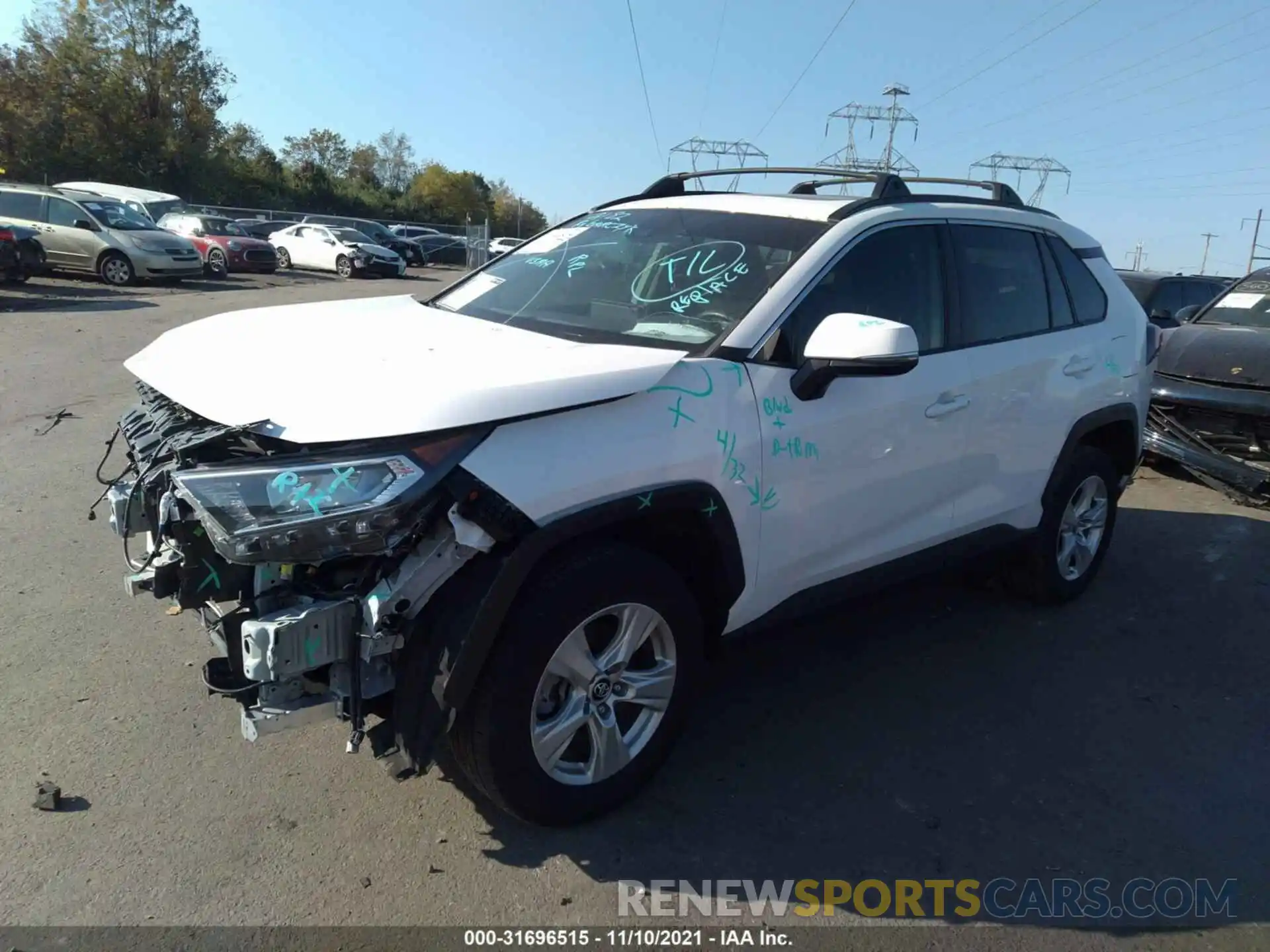 2 Фотография поврежденного автомобиля 2T3P1RFV4KW056928 TOYOTA RAV4 2019