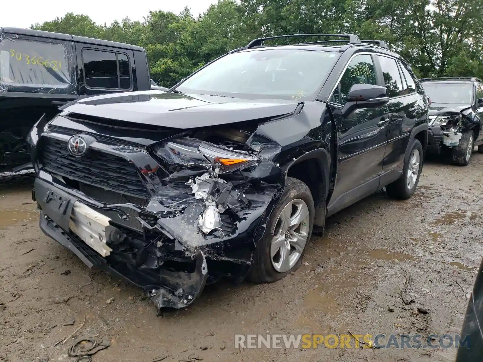 2 Photograph of a damaged car 2T3P1RFV5KC051285 TOYOTA RAV4 2019