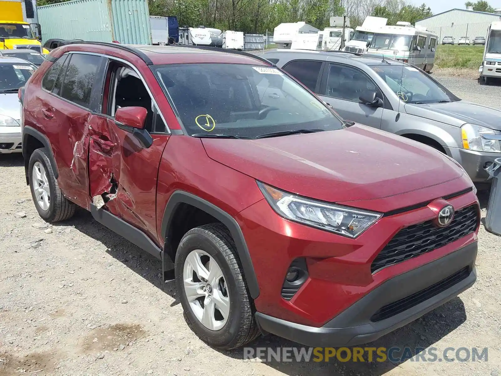 1 Photograph of a damaged car 2T3P1RFV5KC051738 TOYOTA RAV4 2019