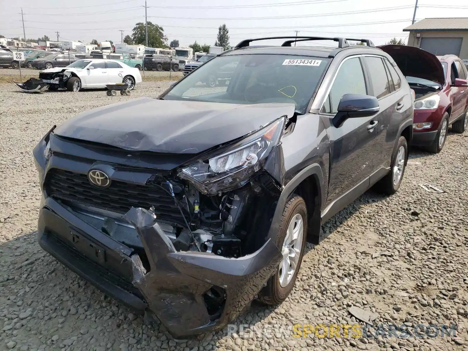 2 Photograph of a damaged car 2T3P1RFV5KW054475 TOYOTA RAV4 2019