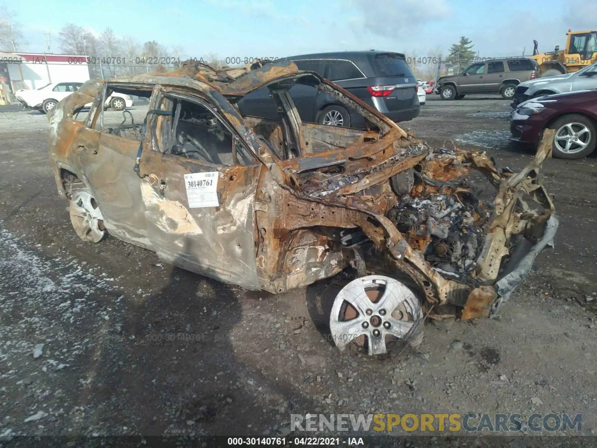 1 Photograph of a damaged car 2T3P1RFV5KW059935 TOYOTA RAV4 2019