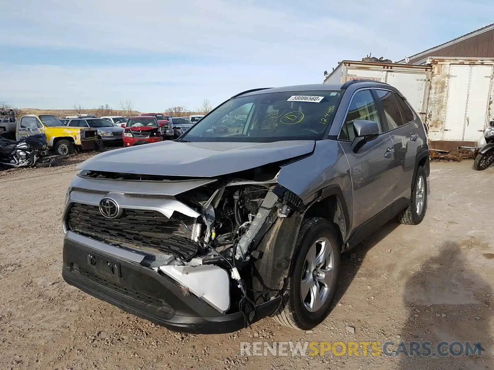 2 Photograph of a damaged car 2T3P1RFV6KC007036 TOYOTA RAV4 2019