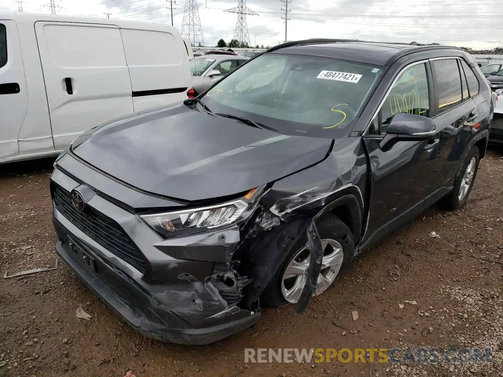 2 Photograph of a damaged car 2T3P1RFV6KC015489 TOYOTA RAV4 2019