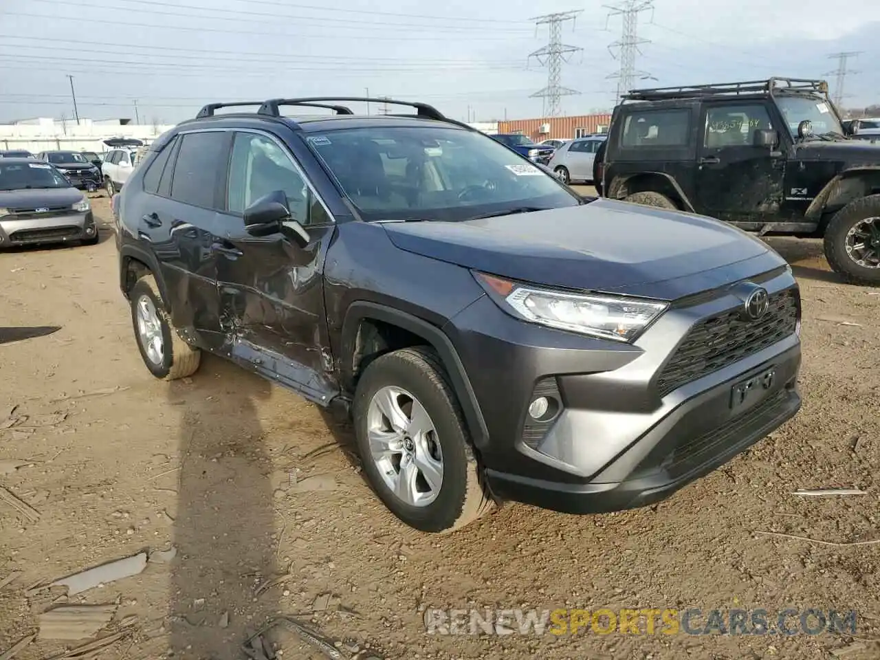 4 Photograph of a damaged car 2T3P1RFV6KC023995 TOYOTA RAV4 2019