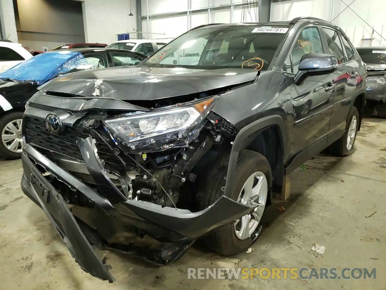 2 Photograph of a damaged car 2T3P1RFV6KC024614 TOYOTA RAV4 2019