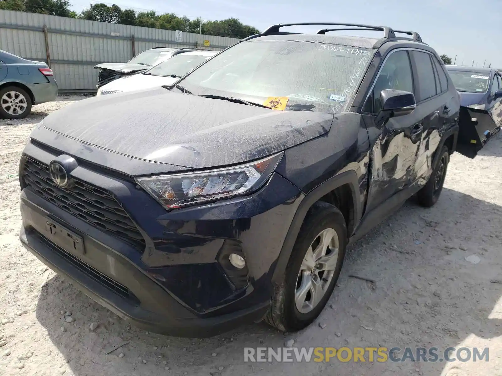 2 Photograph of a damaged car 2T3P1RFV6KC027738 TOYOTA RAV4 2019