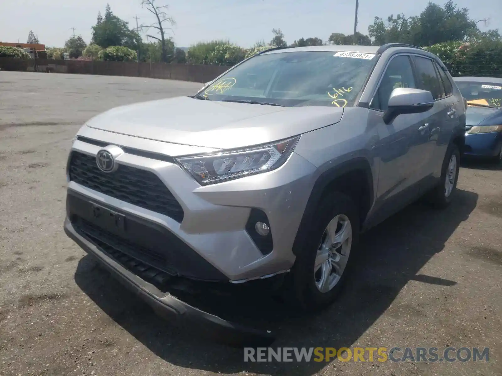 2 Photograph of a damaged car 2T3P1RFV6KC043180 TOYOTA RAV4 2019