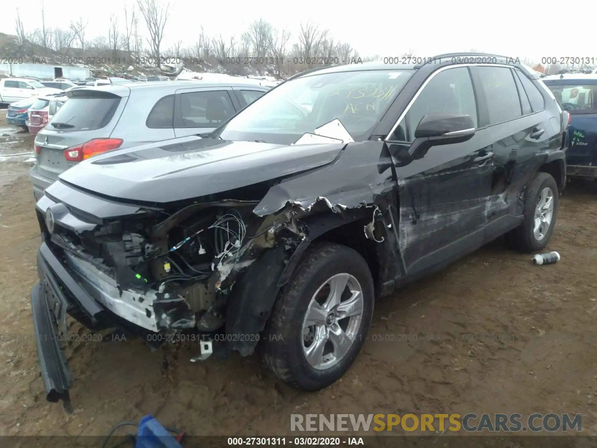 2 Photograph of a damaged car 2T3P1RFV6KC047777 TOYOTA RAV4 2019